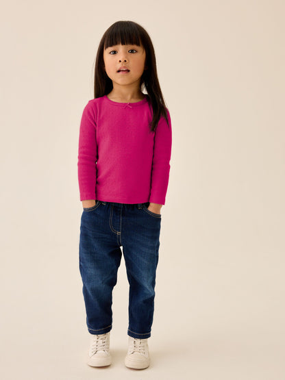 Dsiney Kidz - Pink Berry Long Sleeve Pointelle Top (3mths-7yrs) image 2