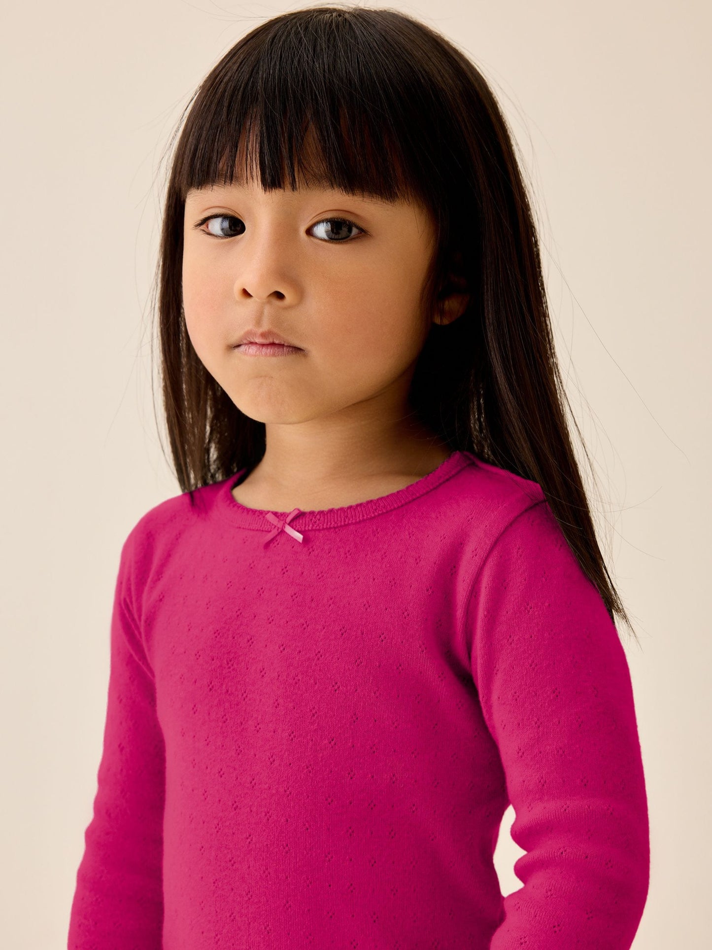 Dsiney Kidz - Pink Berry Long Sleeve Pointelle Top (3mths-7yrs) image 4