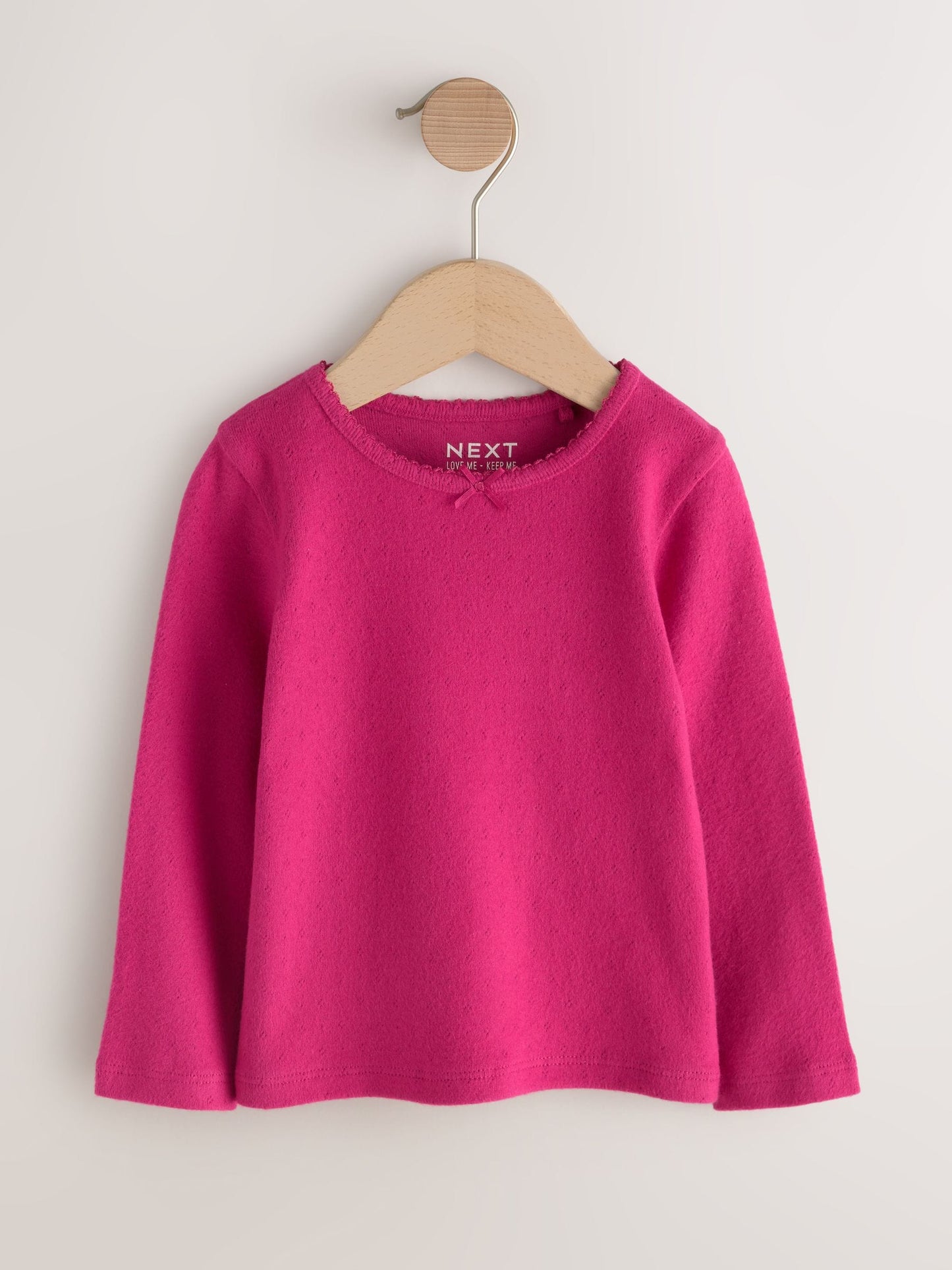 Dsiney Kidz - Pink Berry Long Sleeve Pointelle Top (3mths-7yrs) image 5