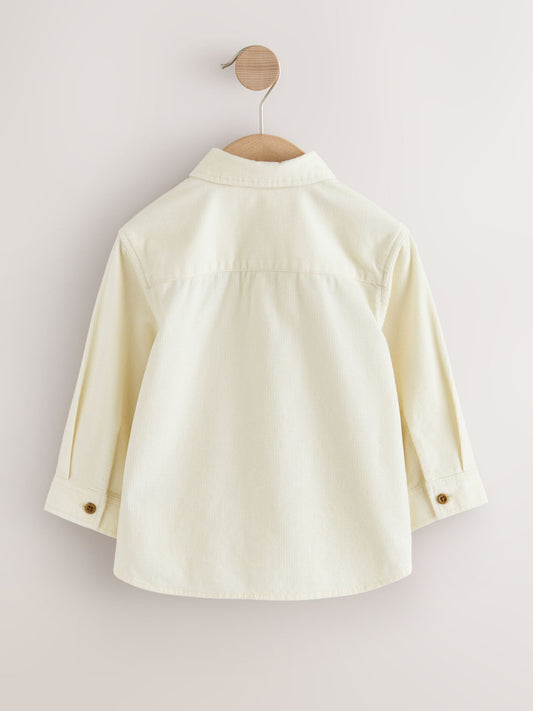 Dsiney Kidz - Ecru Dog Embroidery Long Sleeve Cord Shirt (3mths-7yrs) image 2
