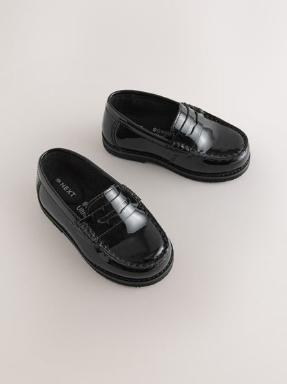 Dsiney Kidz - Black Patent Penny Loafers image 1