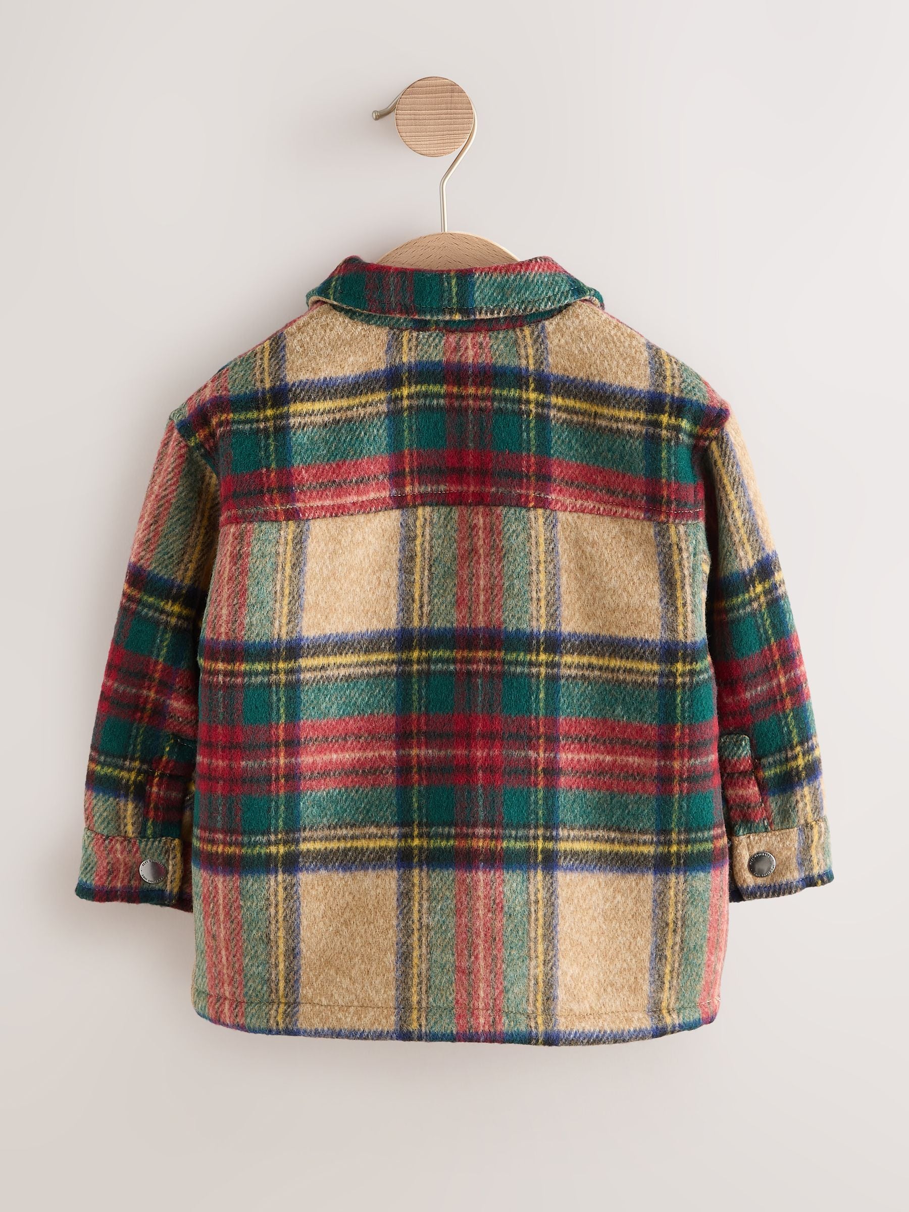 Dsiney Kidz - Red/Green Check Borg Lined Shacket (3mths-7yrs) image 3