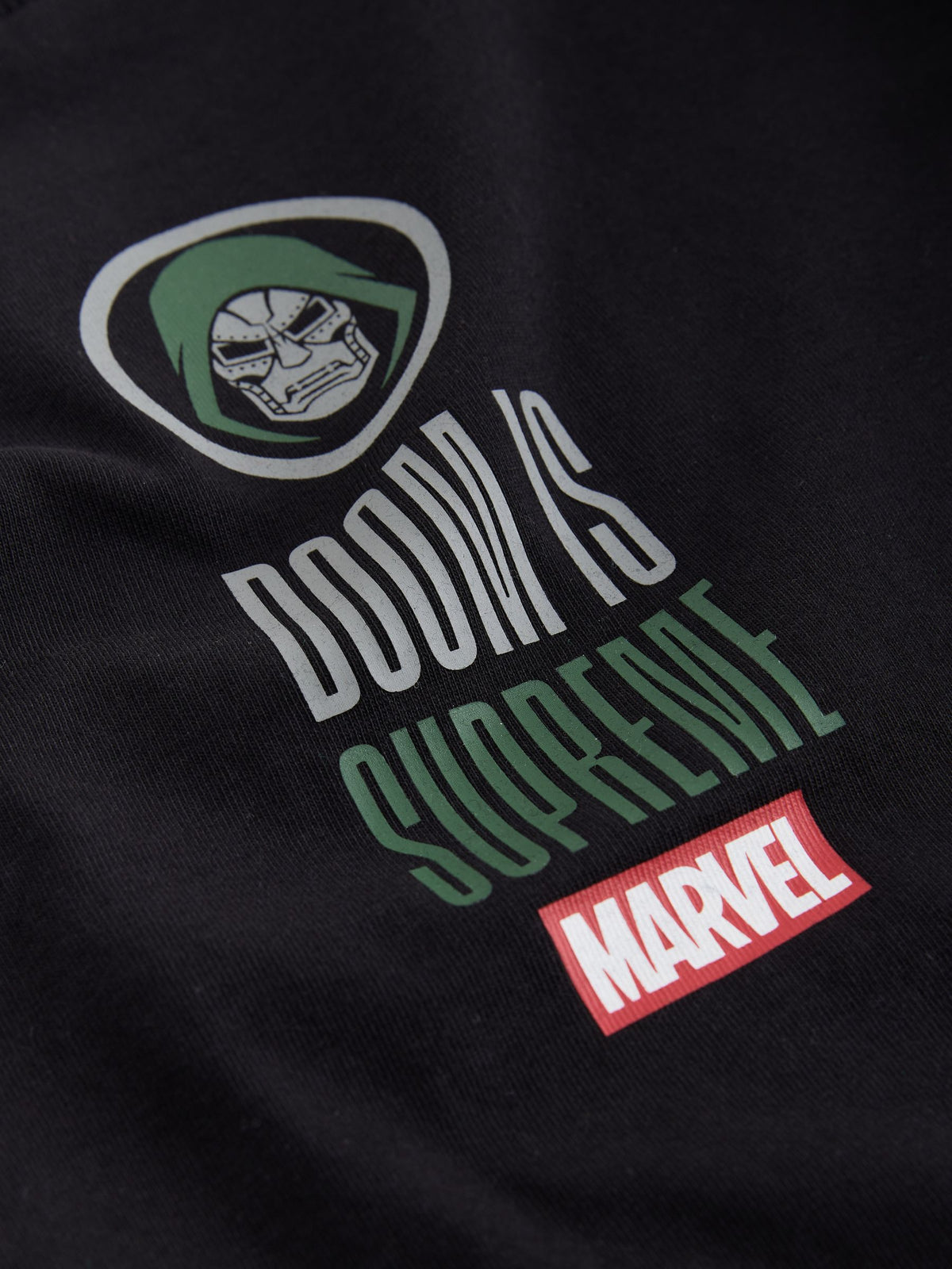 Black Dr Doom Back Print Marvel T-Shirt (3-16yrs) - image 3