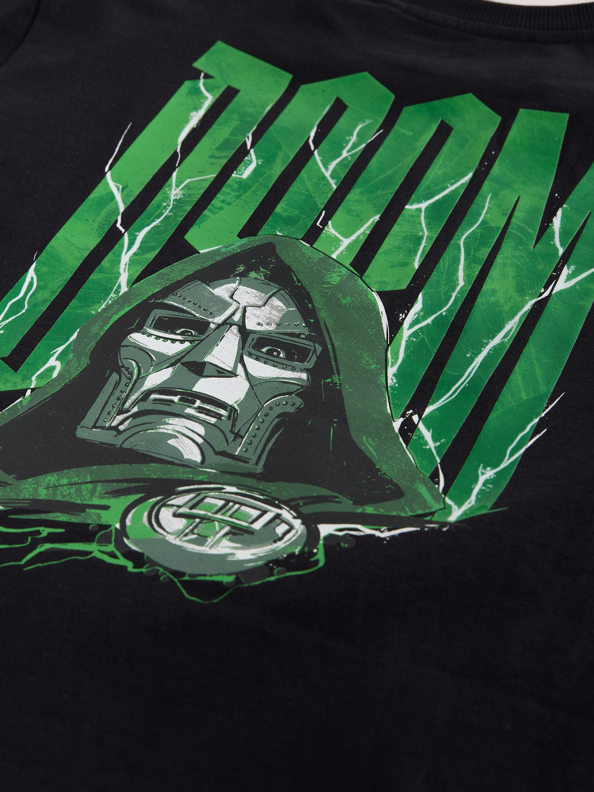 Black Dr Doom Back Print Marvel T-Shirt (3-16yrs) - image 4