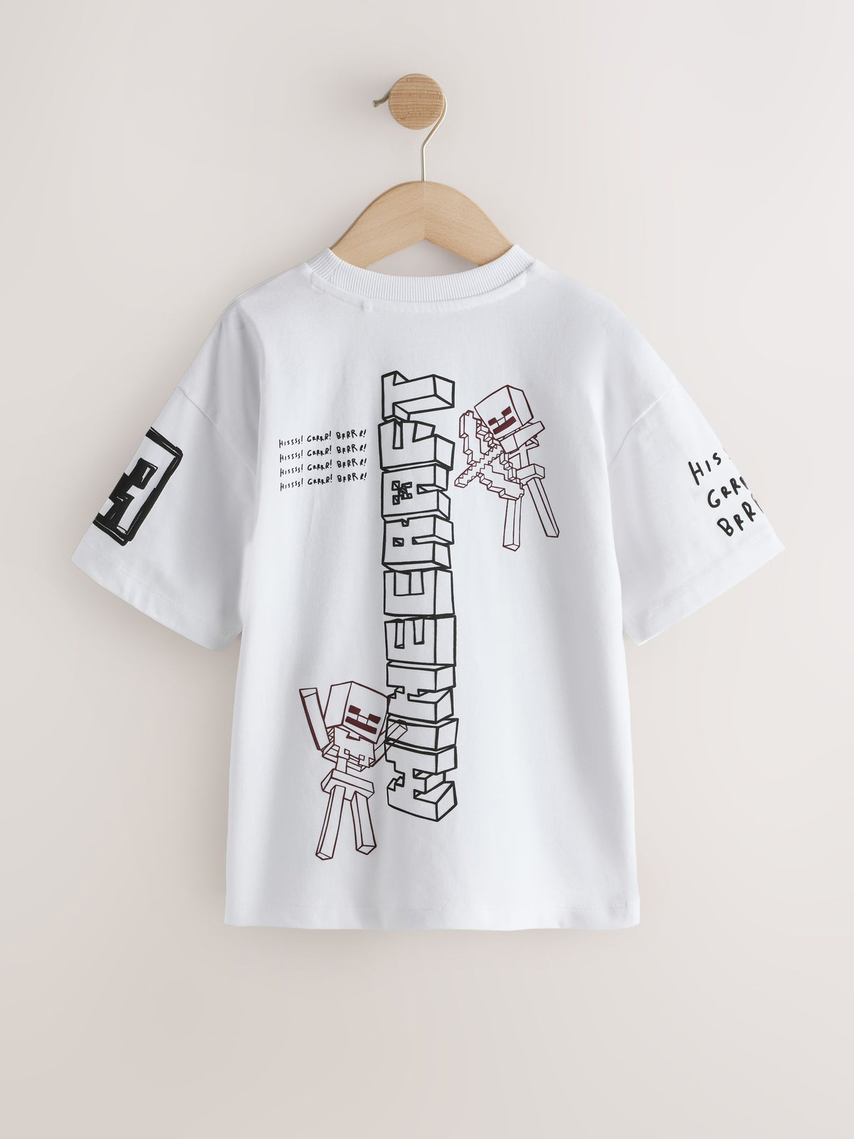 White Single Minecraft T-Shirt (3-16yrs) - image 2