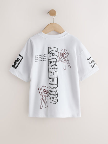 White Single Minecraft T-Shirt (3-16yrs) - image 2
