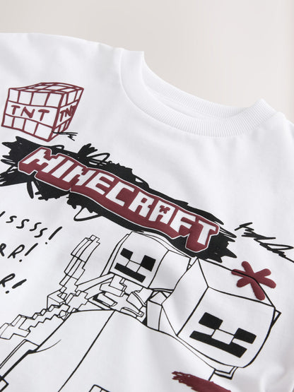 White Single Minecraft T-Shirt (3-16yrs) - image 4