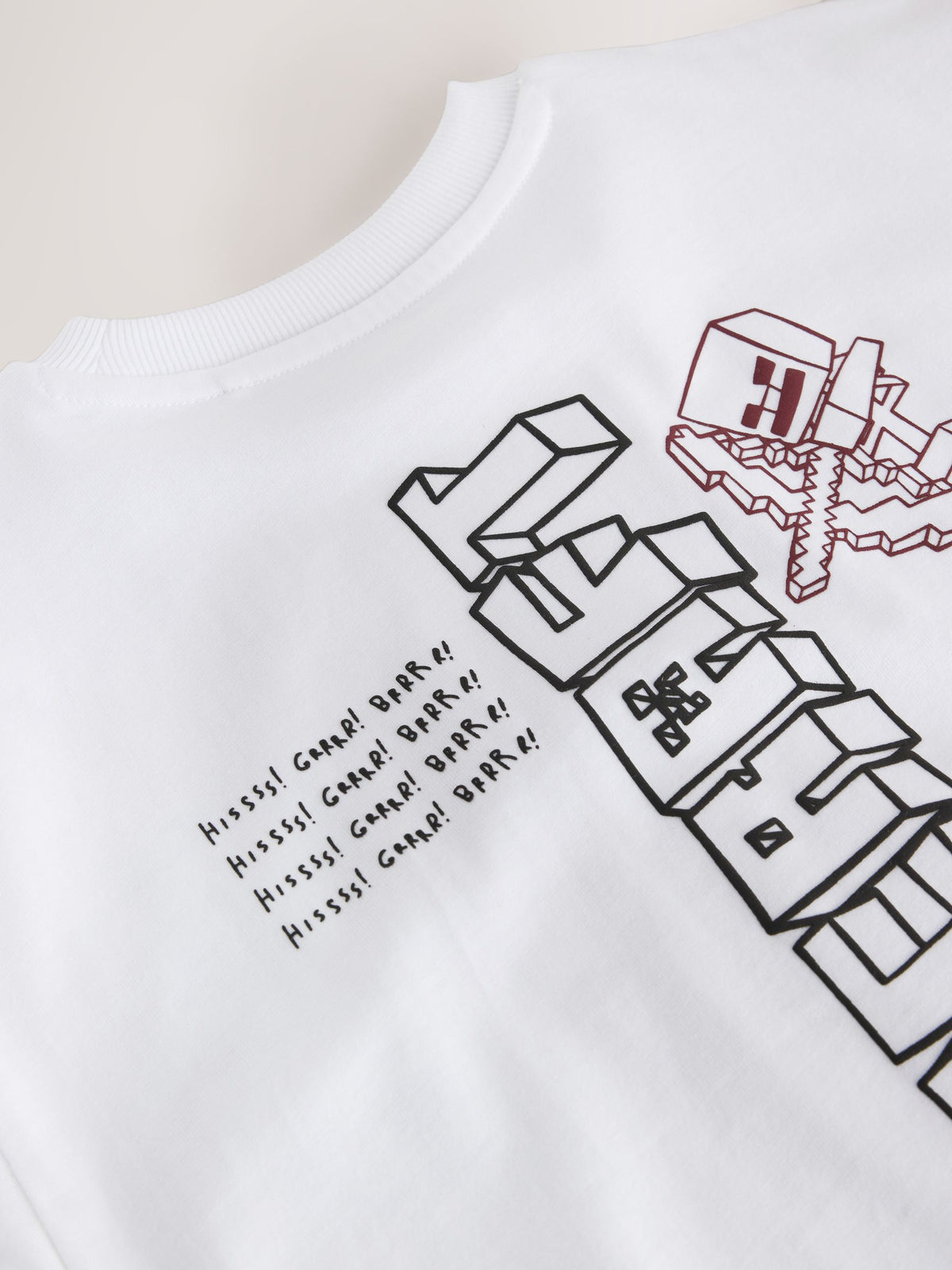 White Single Minecraft T-Shirt (3-16yrs) - image 5