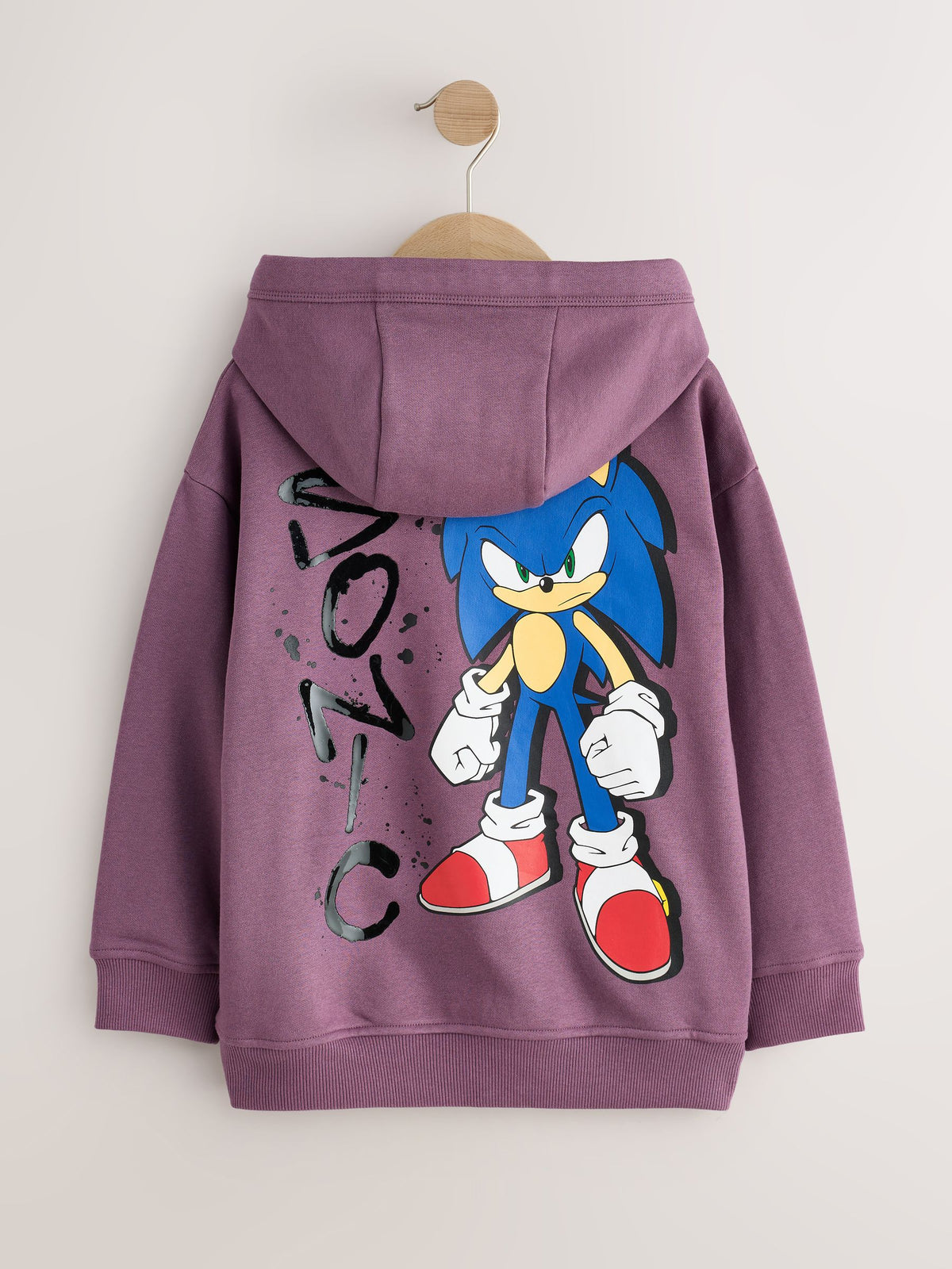 Purple Sonic Hoodie with Back Print (3-16yrs) - image 2
