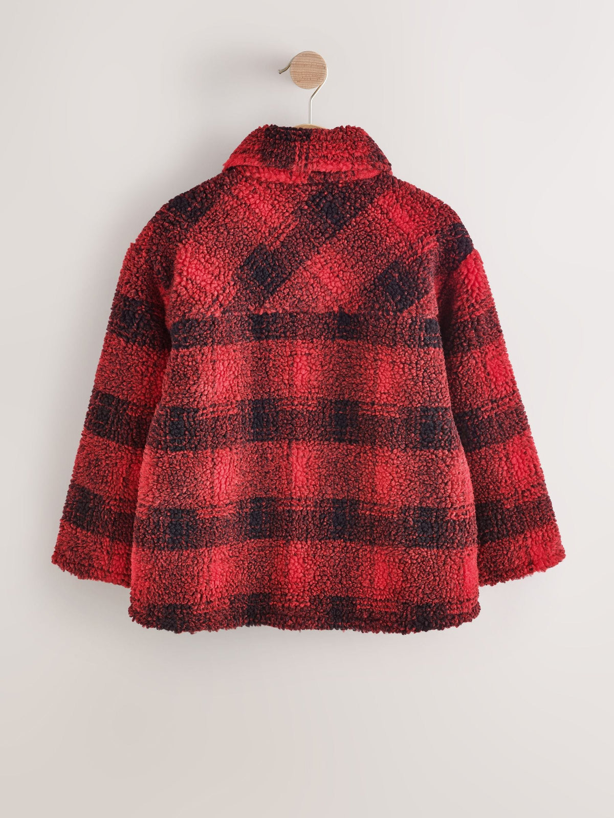 Red Check Borg Fleece Shacket (3-16yrs) - image 7