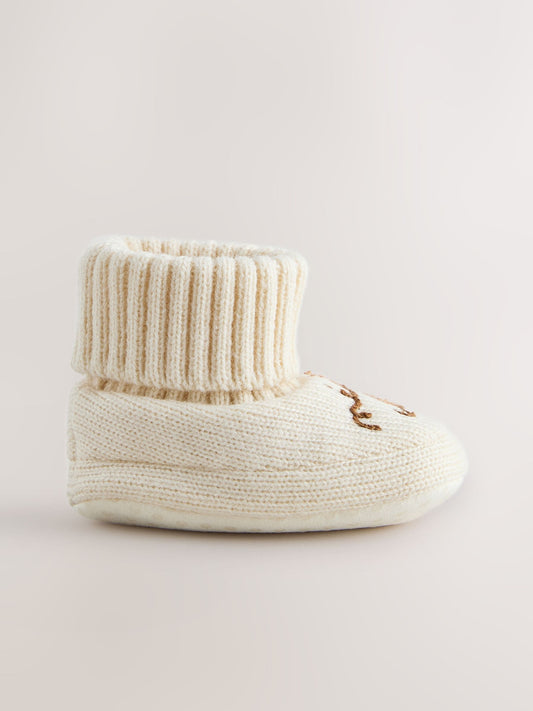 Dsiney Kidz - Neutral Milk Club Baby Sock Top Boot Shoes (0-18mths) image 2