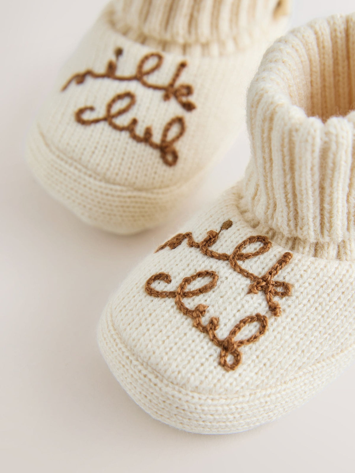 Dsiney Kidz - Neutral Milk Club Baby Sock Top Boot Shoes (0-18mths) image 3
