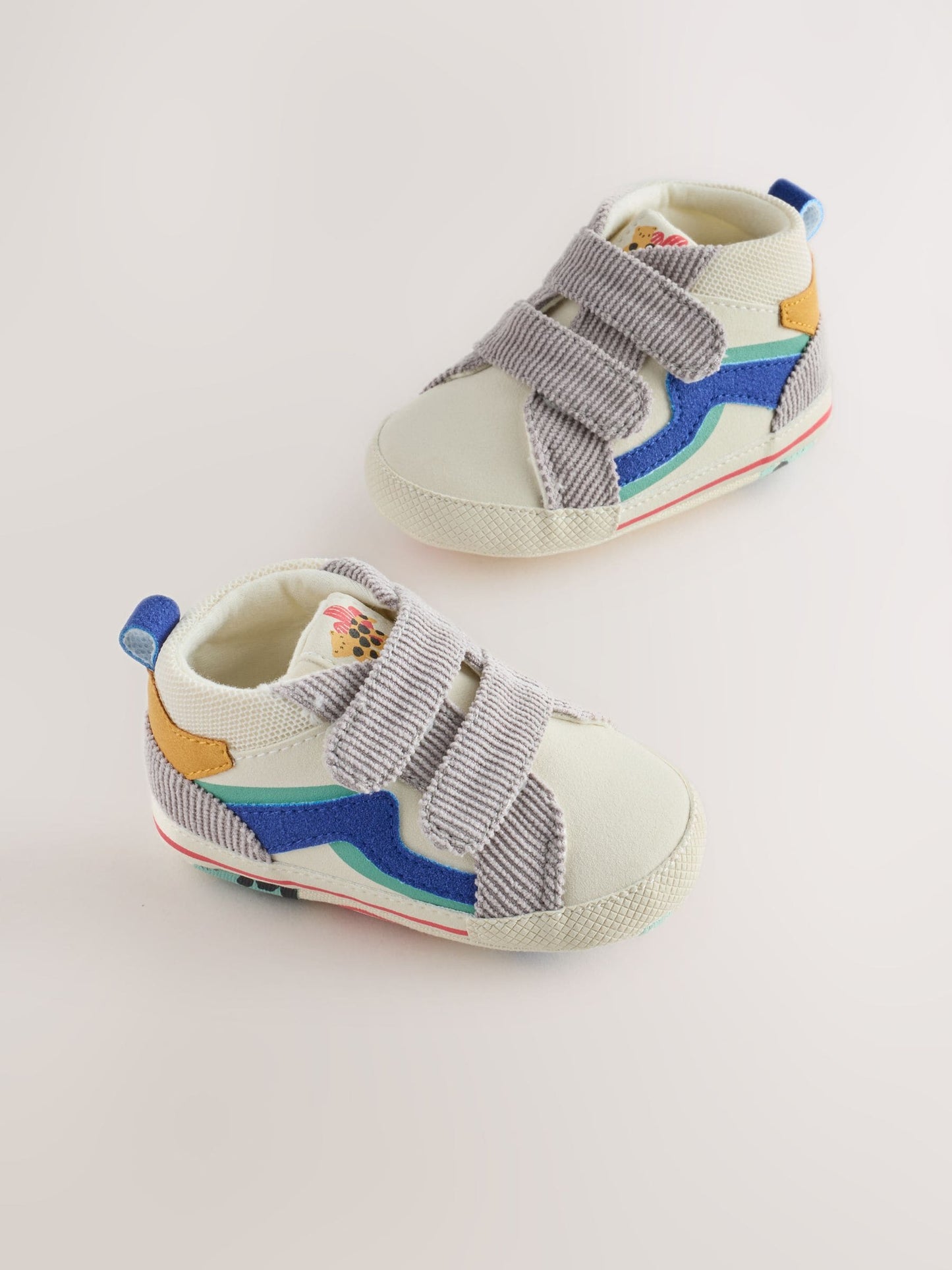 Multi Safari Hitop Baby Trainers (0-2mths) image 1