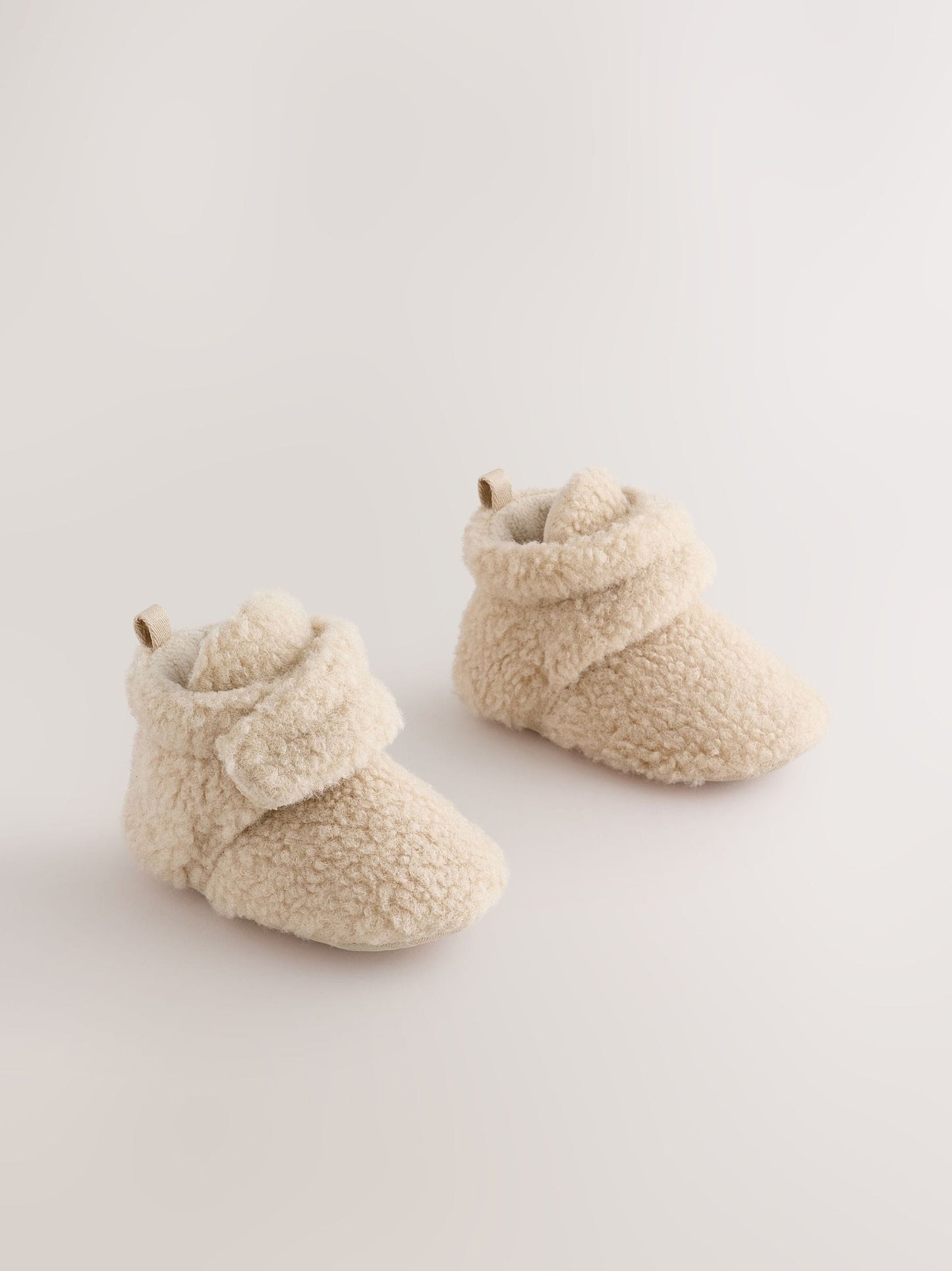 Neutral Borg Slipper Wrap Boots (0-2mths) image 1