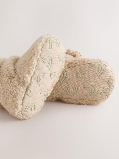 Neutral Borg Slipper Wrap Boots (0-2mths) image 4