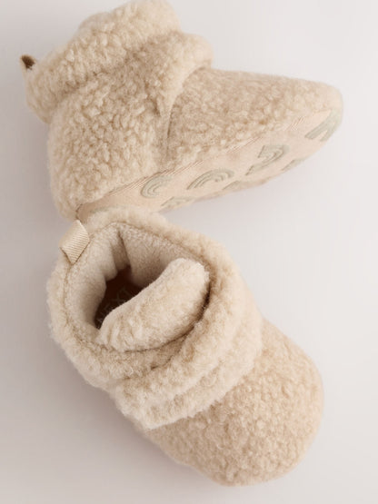 Neutral Borg Slipper Wrap Boots (0-2mths) image 5
