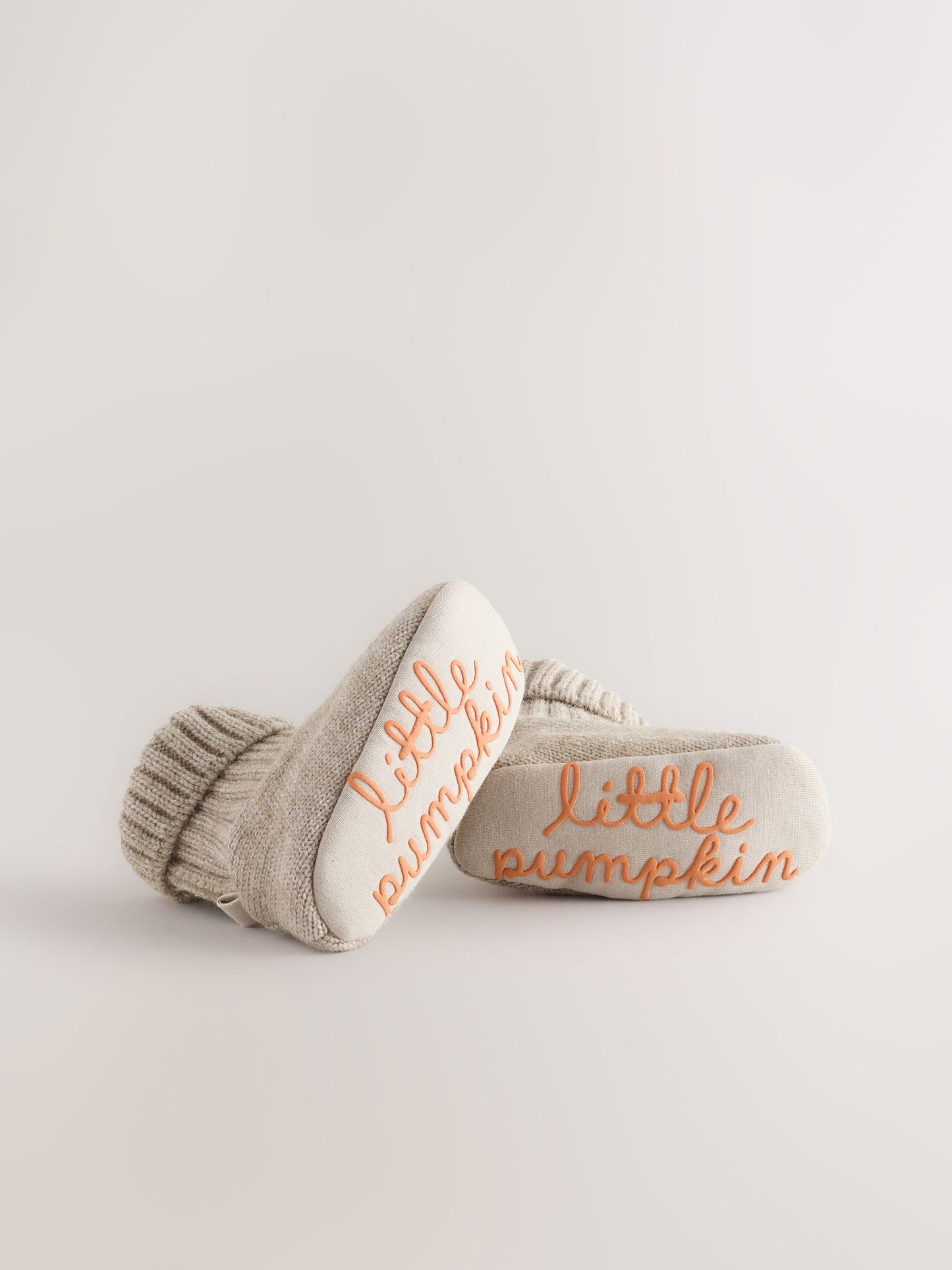 Neutral Pumpkin Baby Sock Top Boot Shoes (0-18mths) image 3
