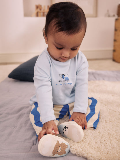 Neutral Farm Touch Fastening Baby Trainers (0-2mths) image 2
