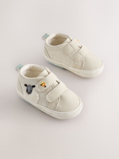 Neutral Farm Touch Fastening Baby Trainers (0-2mths) image 5