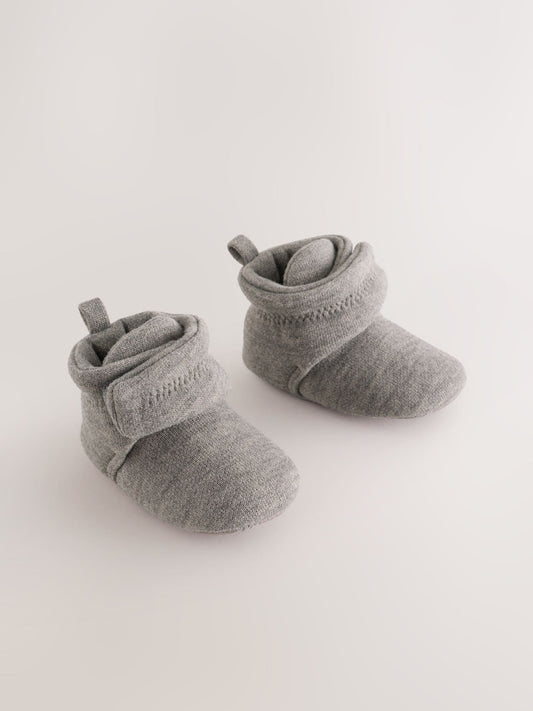 Dsiney Kidz - Grey Slipper Wrap Boots (0-2mths) image 1