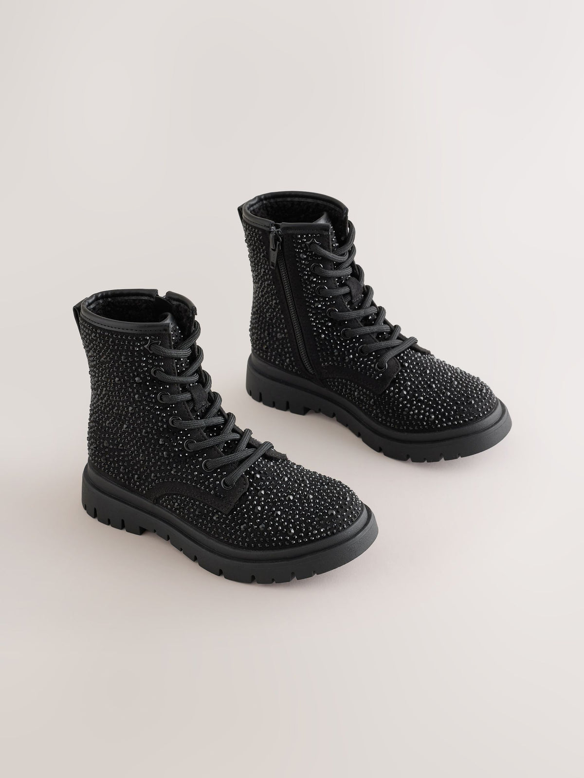 Black Heatseal Wide Fit (G) Warm Lined Lace-Up Boots - image 1