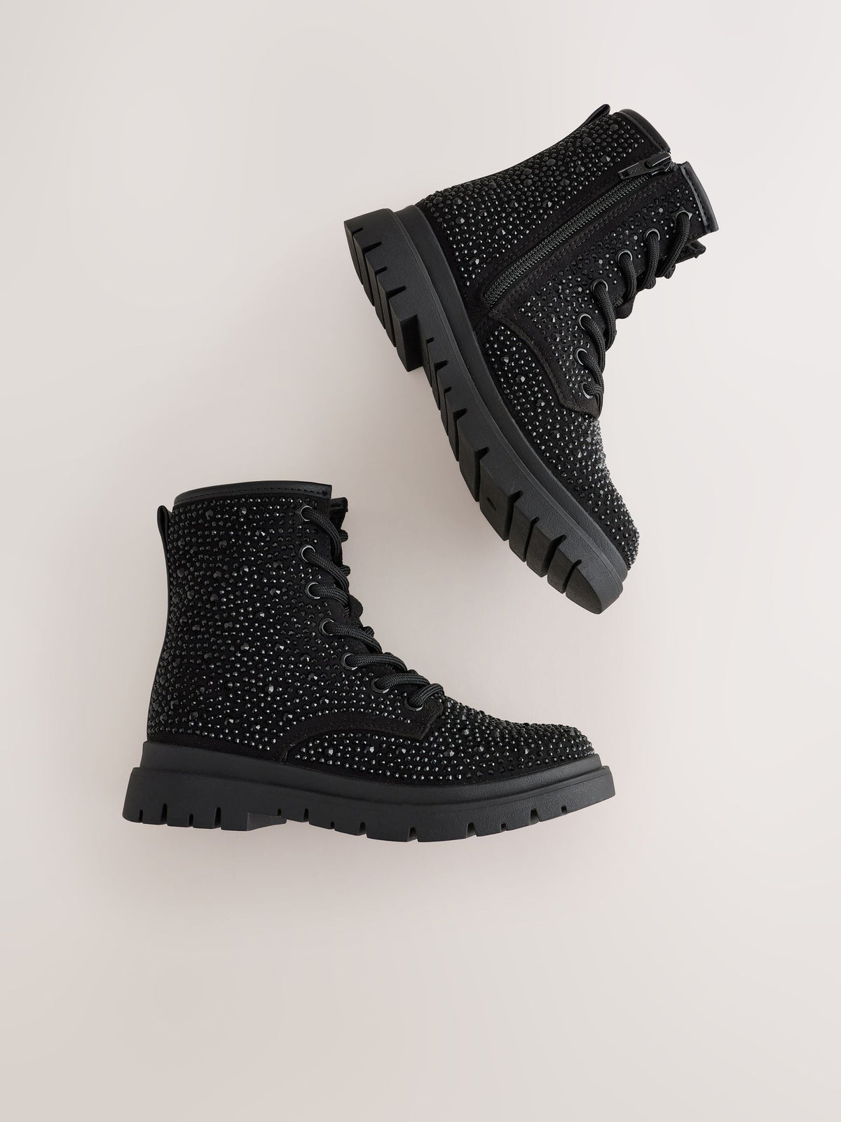 Black Heatseal Wide Fit (G) Warm Lined Lace-Up Boots - image 4