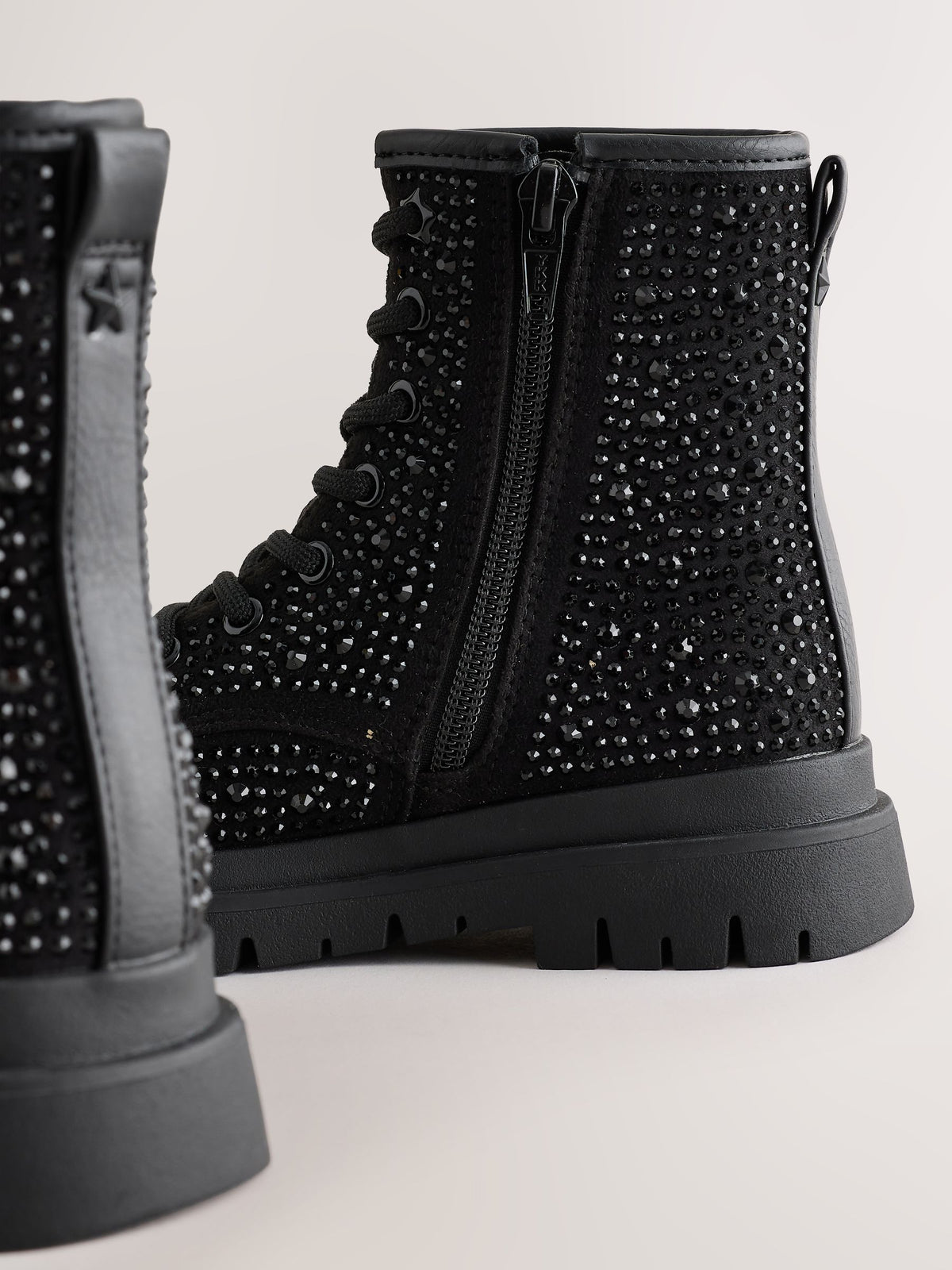 Black Heatseal Wide Fit (G) Warm Lined Lace-Up Boots - image 5
