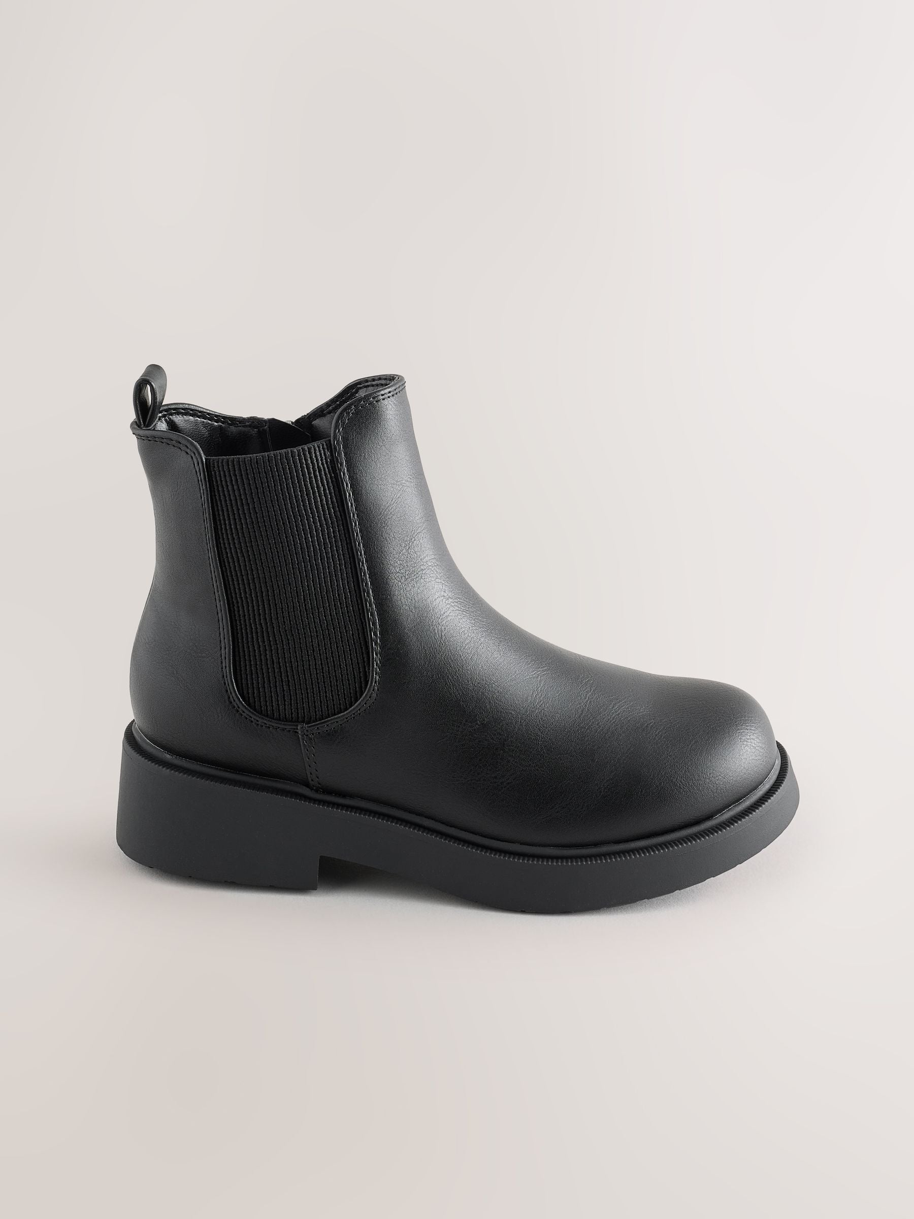 Black Wide Fit (G) Chelsea Ankle Boots image 2