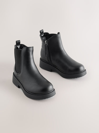Black Standard Fit (F) Chelsea Ankle Boots image 1