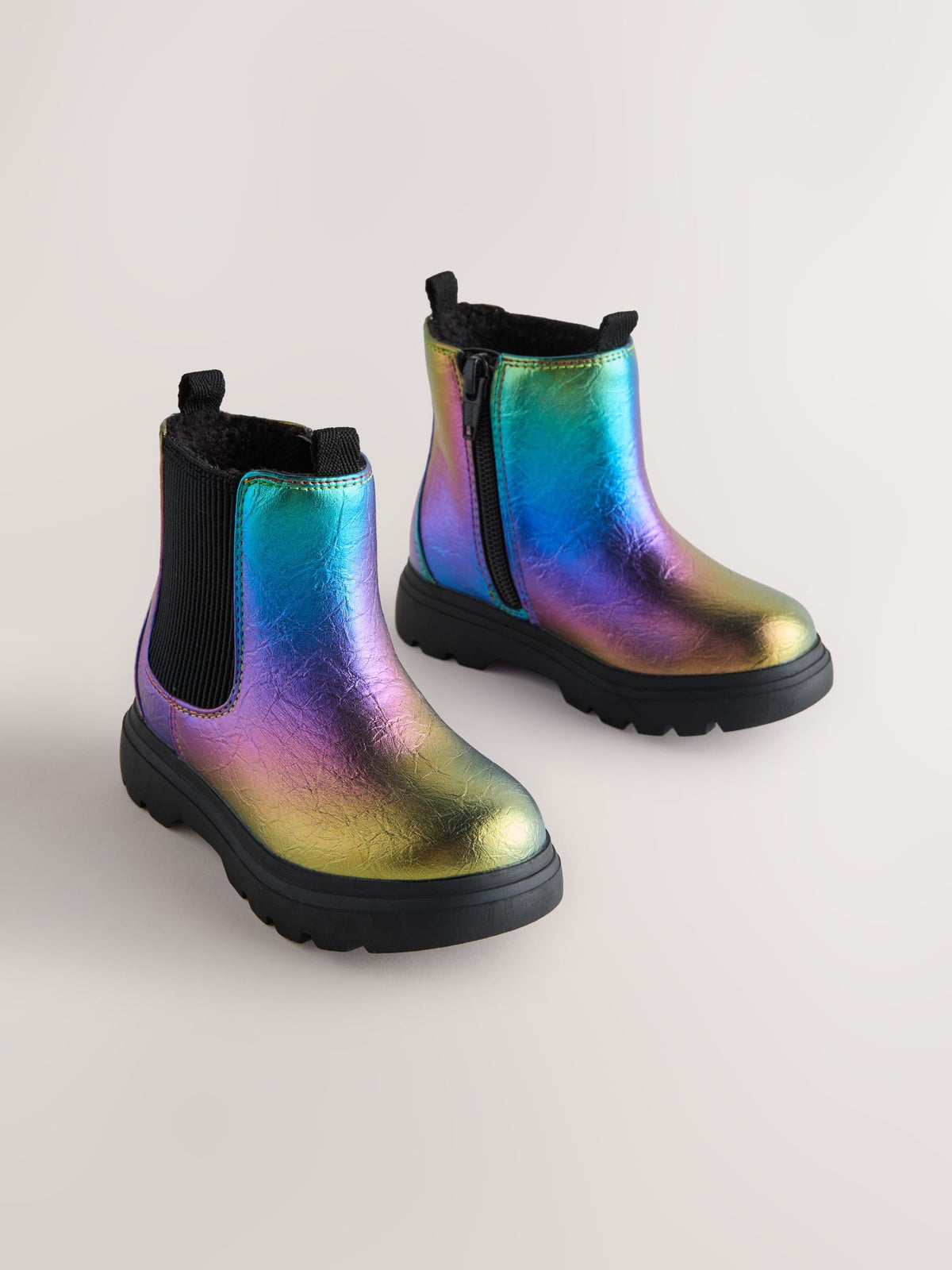 Dsiney Kidz - Multi Rainbow Chelsea Chunky Ankle Boots image 1