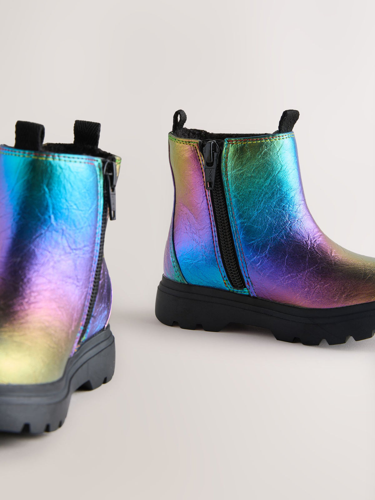 Dsiney Kidz - Multi Rainbow Chelsea Chunky Ankle Boots image 3