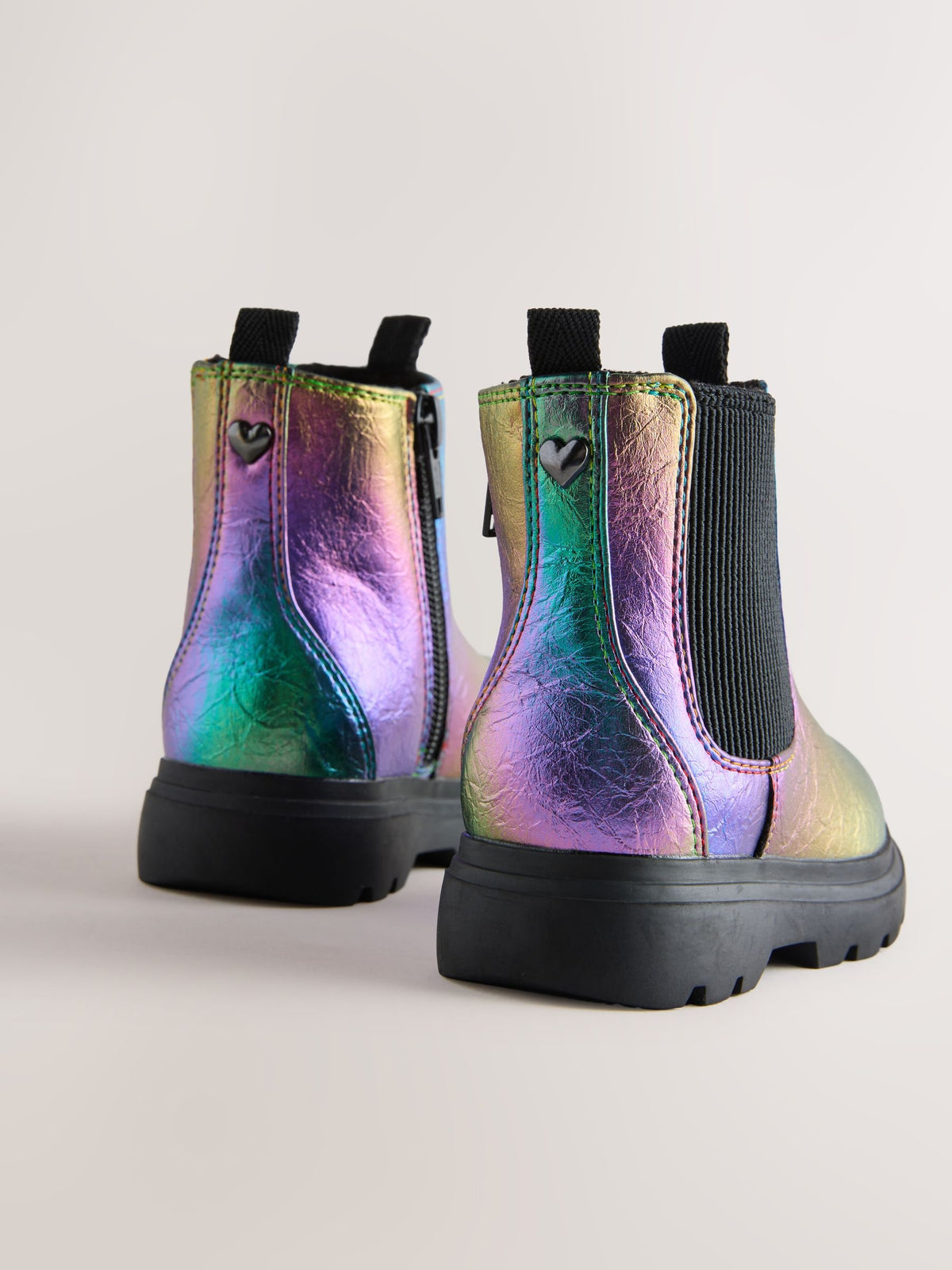 Dsiney Kidz - Multi Rainbow Chelsea Chunky Ankle Boots image 4