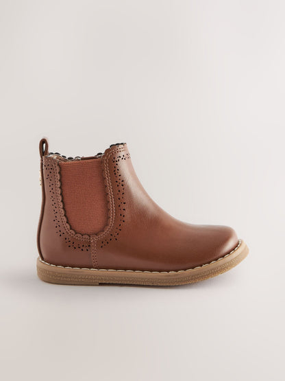 Tan Brown Standard Fit (F) Chelsea Ankle Boots image 2
