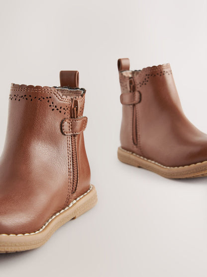 Tan Brown Standard Fit (F) Chelsea Ankle Boots image 3