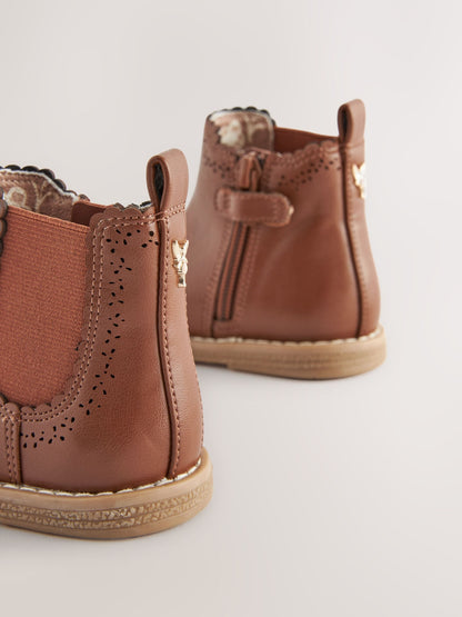 Tan Brown Standard Fit (F) Chelsea Ankle Boots image 4