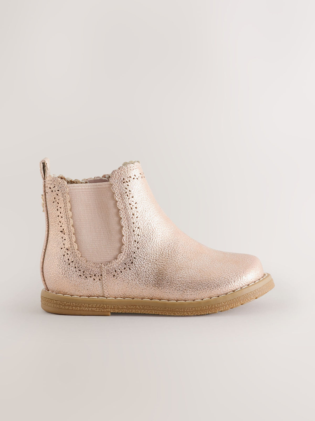 Dsiney Kidz - Pink Shimmer Standard Fit (F) Chelsea Ankle Boots image 2