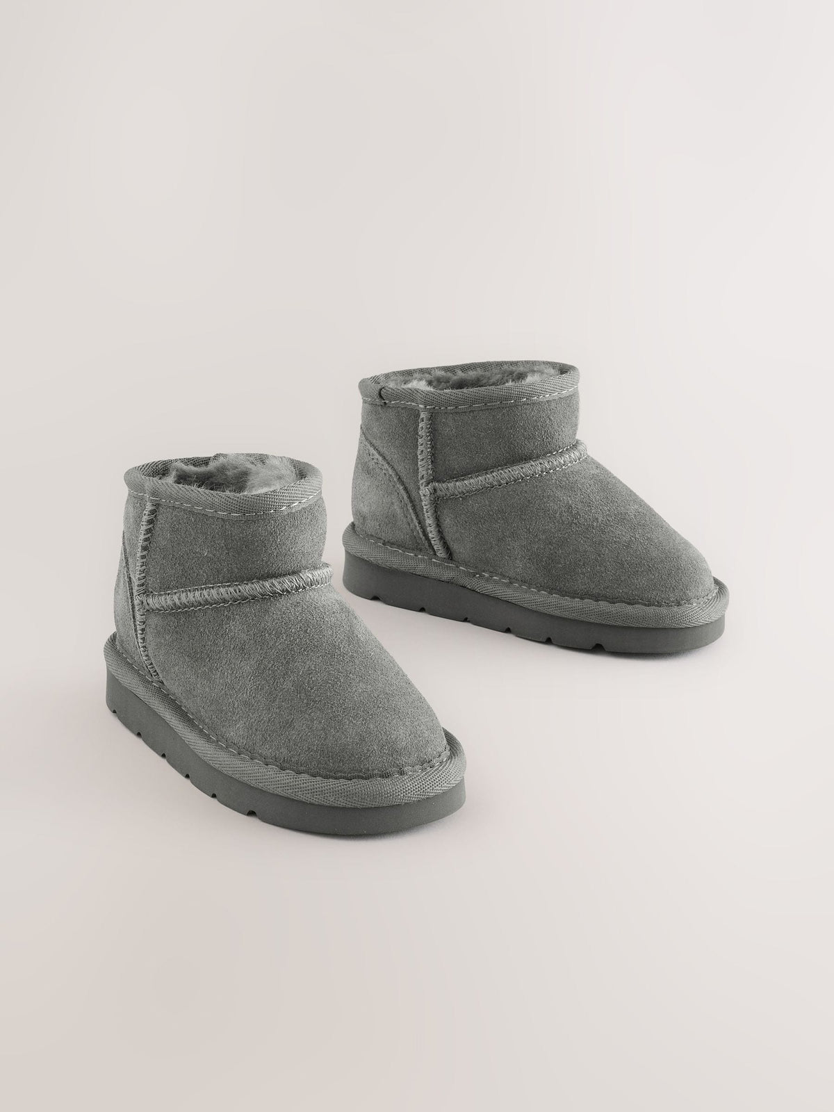 Dsiney Kidz - Grey Standard Fit (F) Water Repellent Suede Pull On Boots image 1
