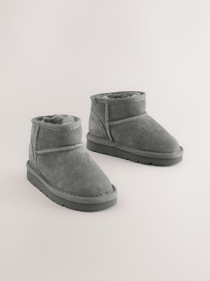 Dsiney Kidz - Grey Standard Fit (F) Water Repellent Suede Pull On Boots image 1