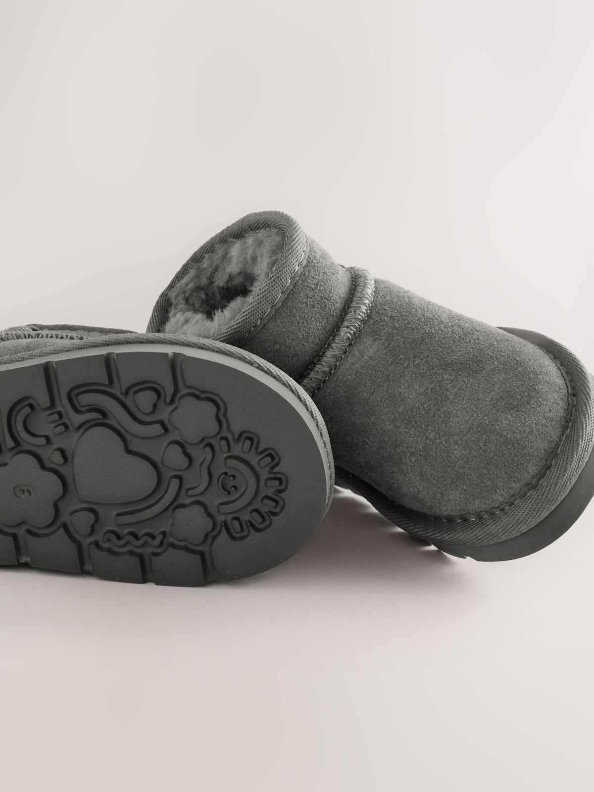 Dsiney Kidz - Grey Standard Fit (F) Water Repellent Suede Pull On Boots image 5