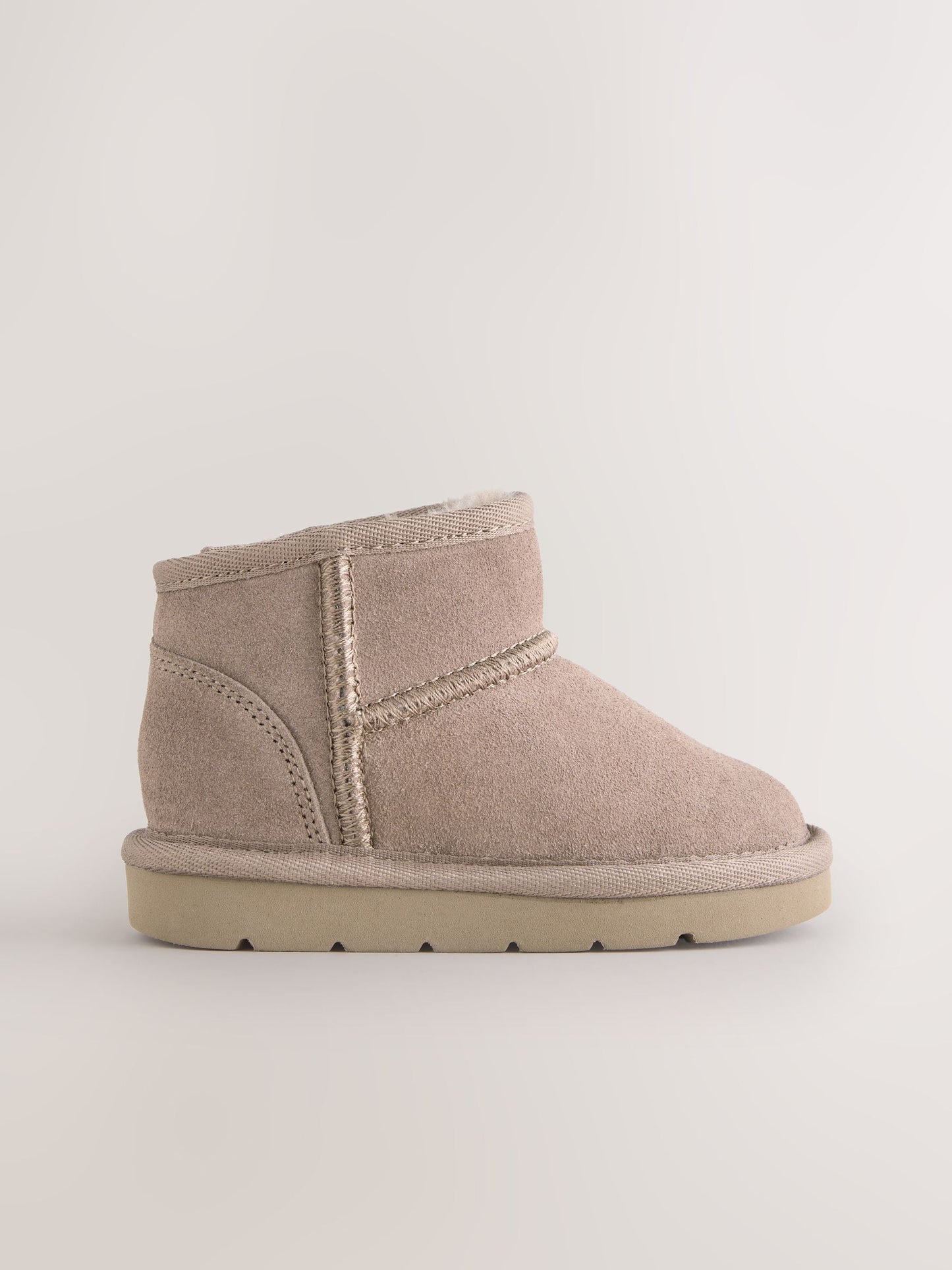 Mink Brown Wide Fit (G) Water Repellent Suede Pull On Boots image 2
