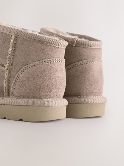 Mink Brown Wide Fit (G) Water Repellent Suede Pull On Boots image 4