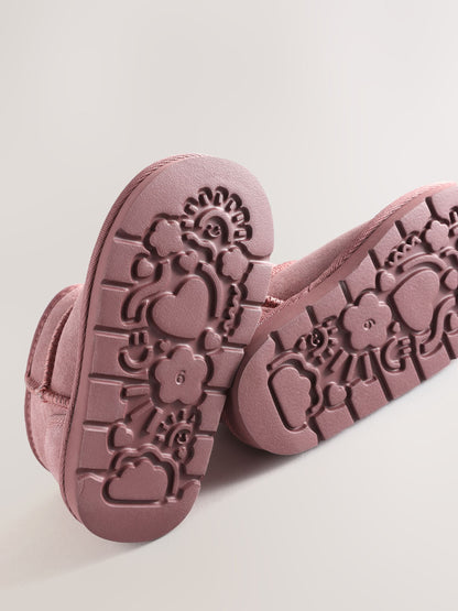 Pink Standard Fit (F) Water Repellent Suede Pull On Boots image 5