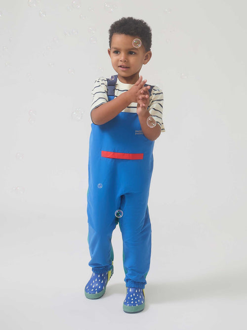 Muddy Puddles Blue Waterproof EcoLight Dungarees image 1