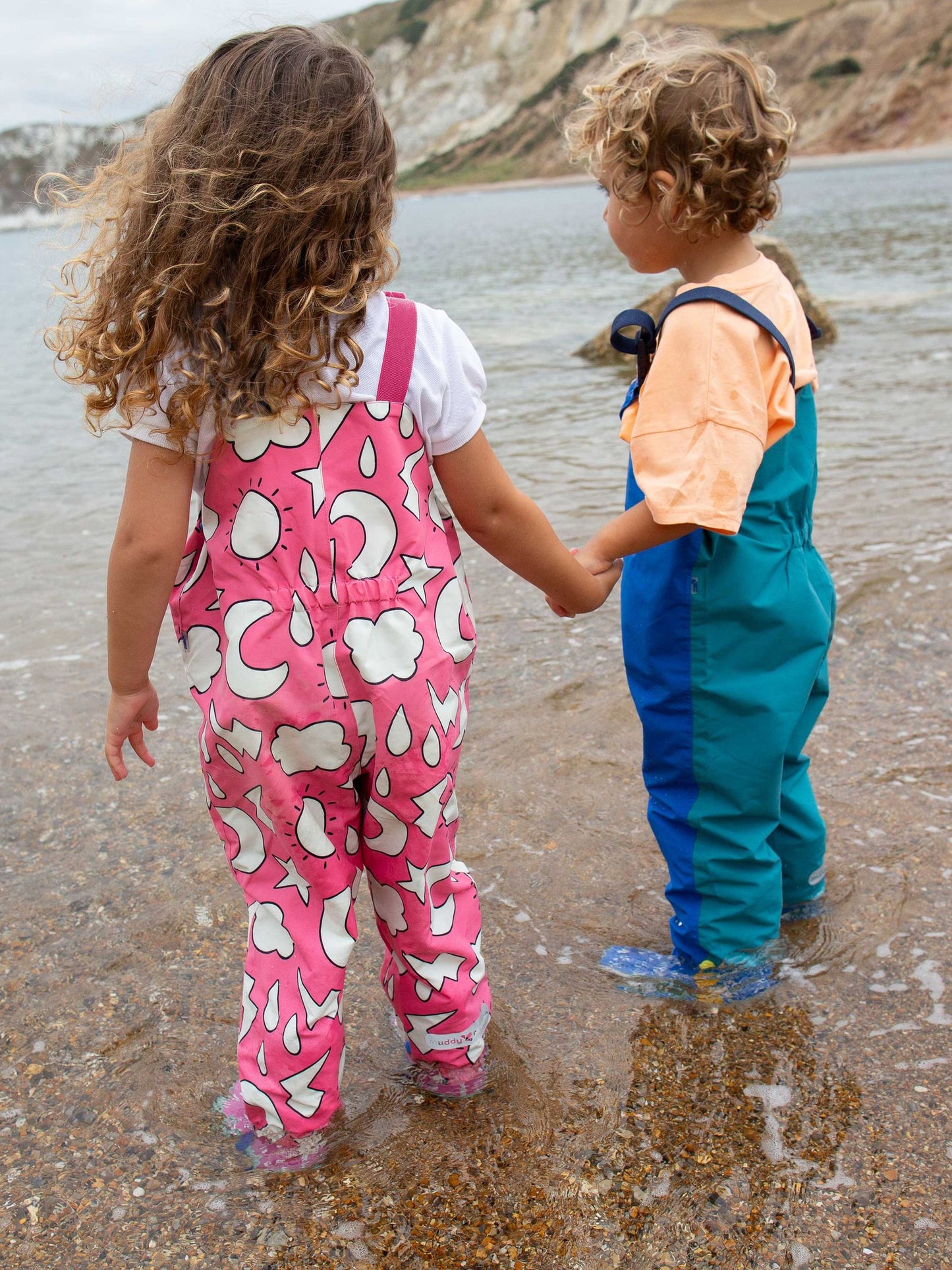 Muddy Puddles Blue Waterproof EcoLight Dungarees image 2
