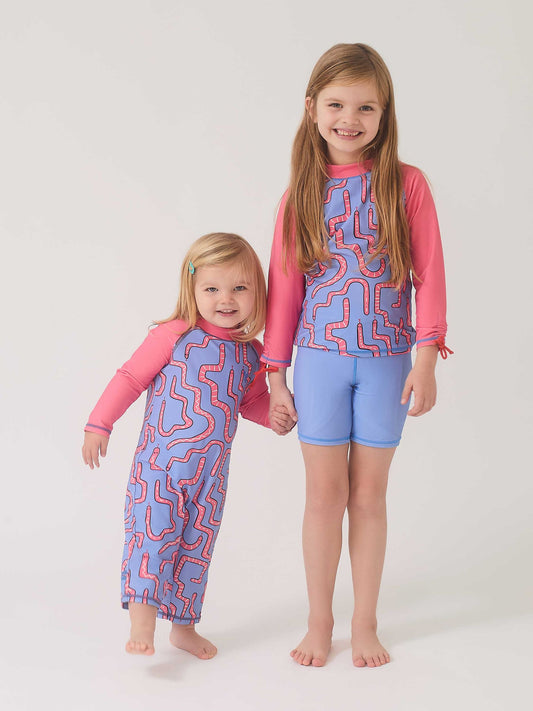 Muddy Puddles Pink UV Protective Surf Set with Shorts image 2