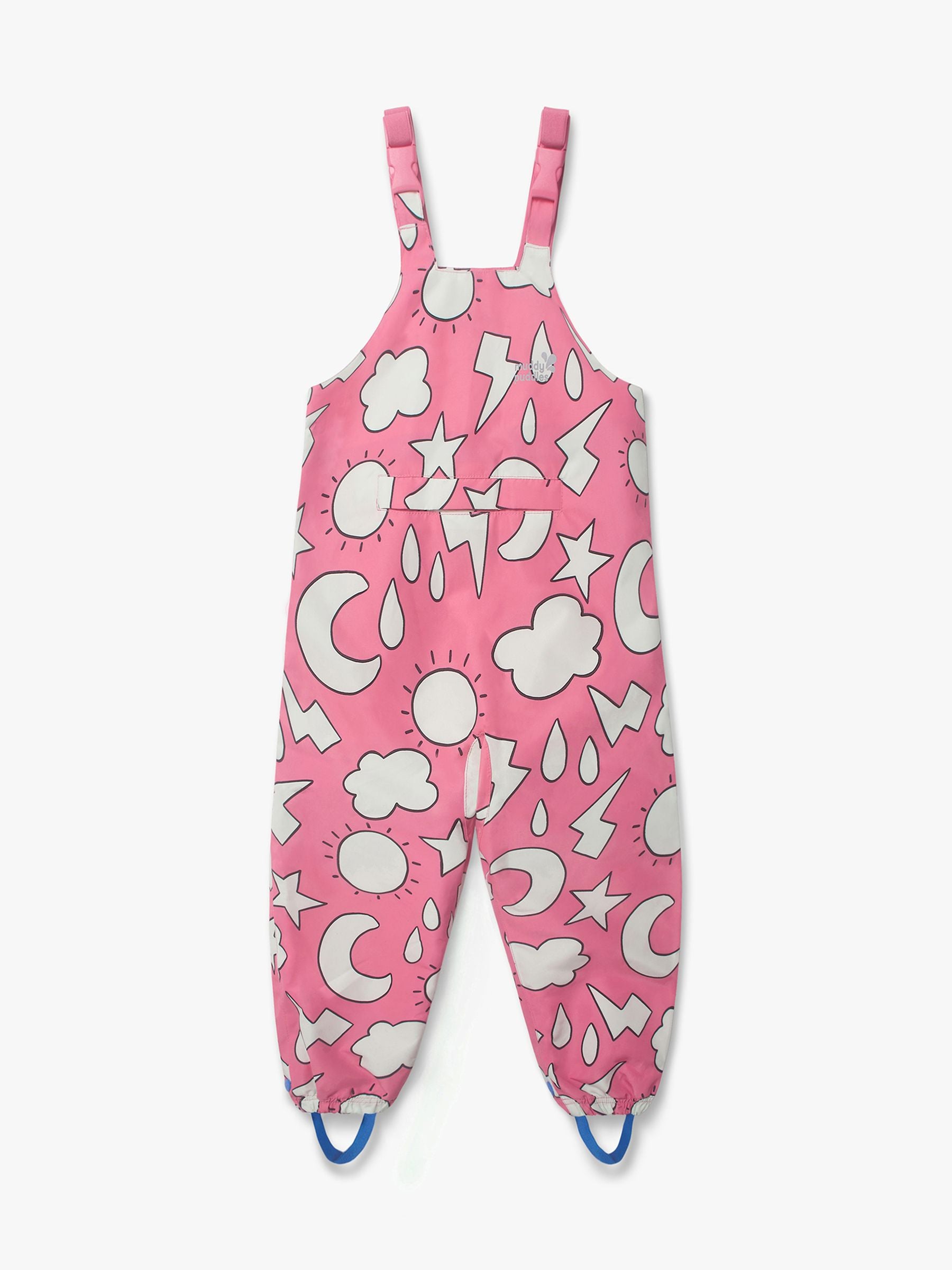 Muddy Puddles Pink Waterproof EcoLight Dungarees image 3