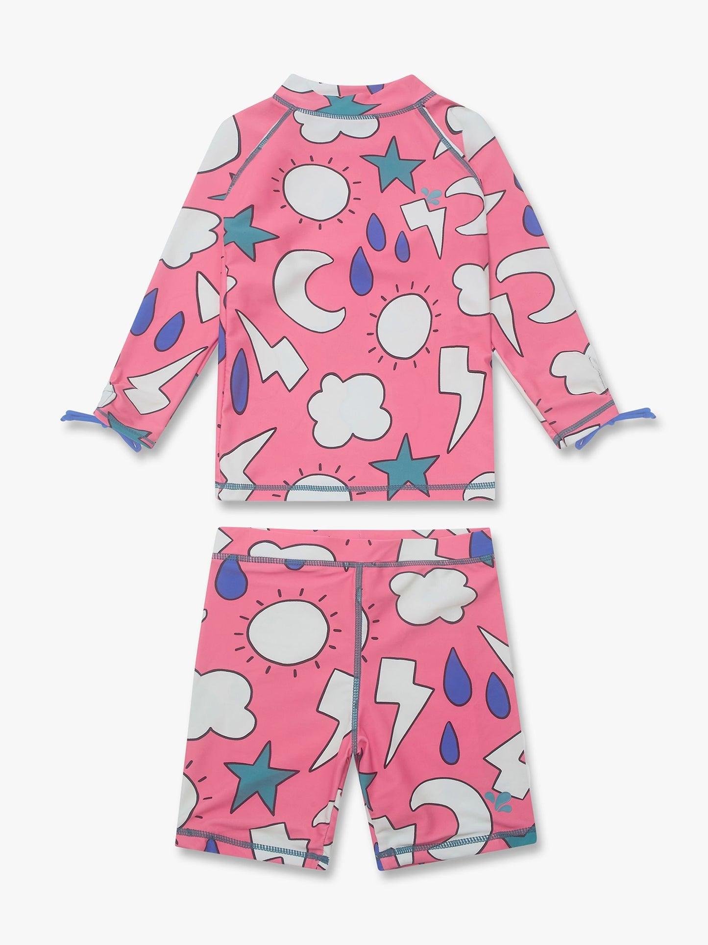 Muddy Puddles Light Pink UV Protective Surf Set with Shorts image 3