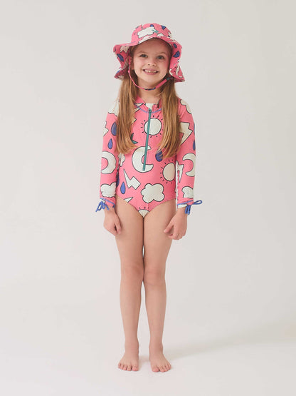 Muddy Puddles Light Pink UV Protective Swimsuit image 2