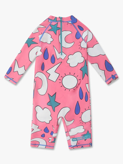 Muddy Puddles Light Pink UV Protective Surfsuit image 4