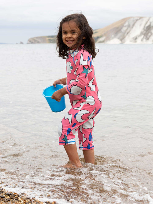 Muddy Puddles Light Pink UV Protective Surfsuit image 1